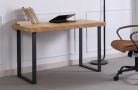 Bureau, Table Natural. Couleur Chêne/Noir 54mm d'épaisseur.120x60x73cm