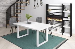 Table à manger | 170 | Blanc | Style industriel | NOUVELLES TABLES